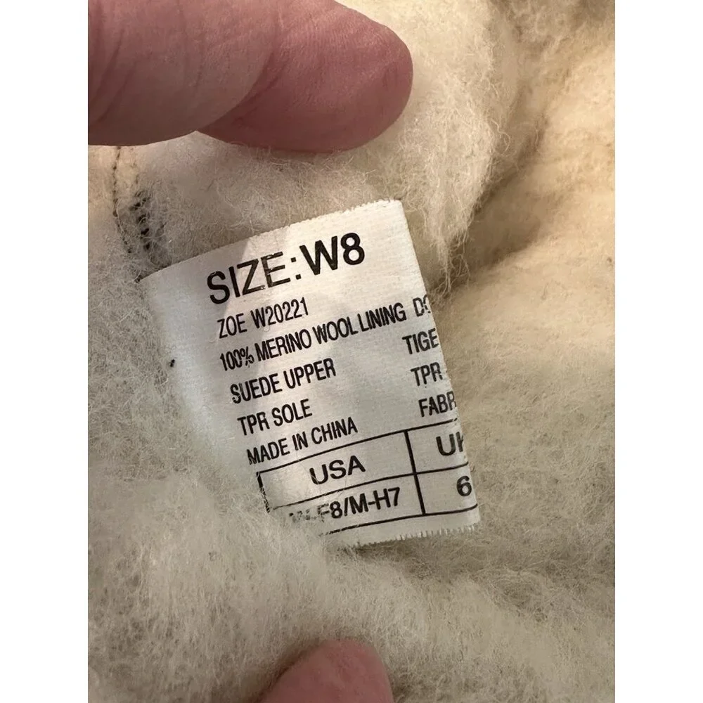 Emu Wool Women's Zoe Dark Green Merino Lined Winter Boots Sz W8 W20221‎ Suede